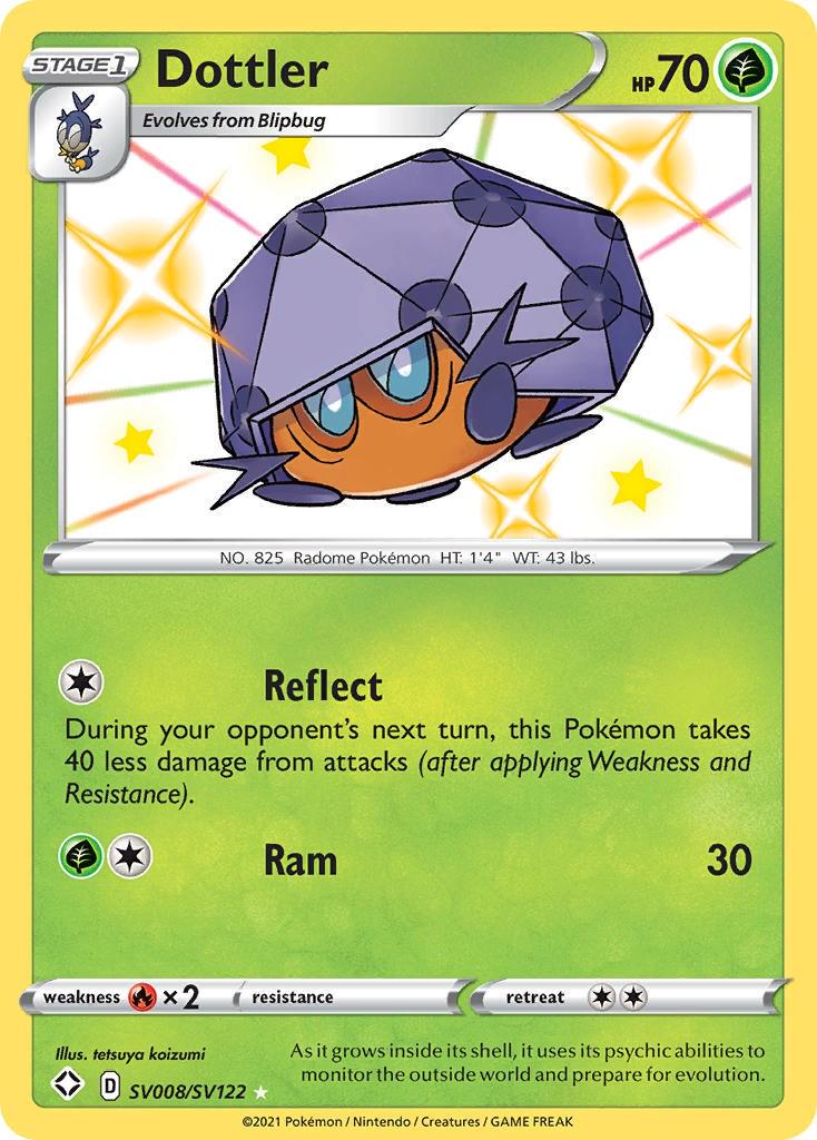 Shining Fates Dottler Pokémon card